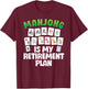 Funny Mahjong Art Women Retirement Mahjong Player T-Shirt - T-Shirt | Maroon