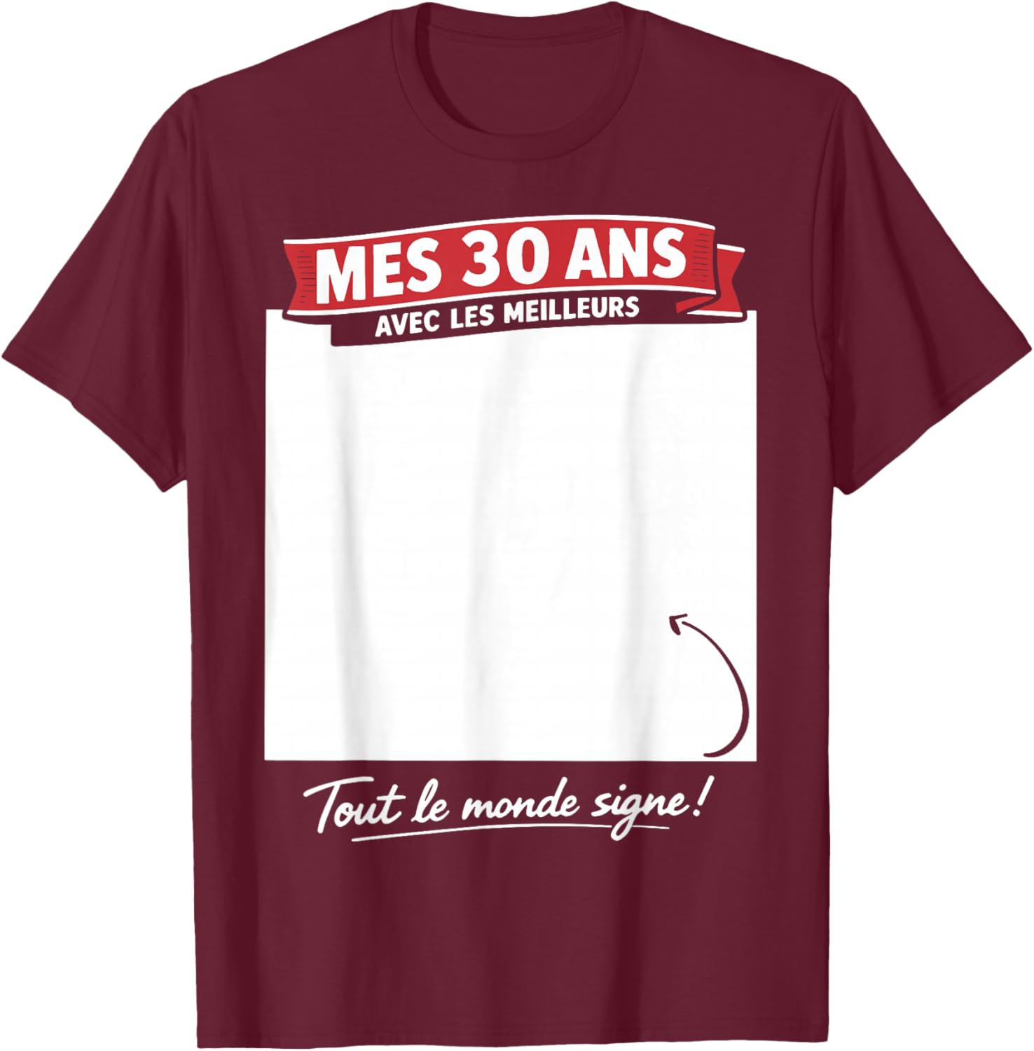 30ème Anniversaire Homme Femme 30 Ans 1996 déco drôle Cadeau T-Shirt - T-Shirt | Maroon