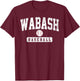 Wabash College Baseball Arch Vintage Design Women T-Shirt - T-Shirt | Maroon
