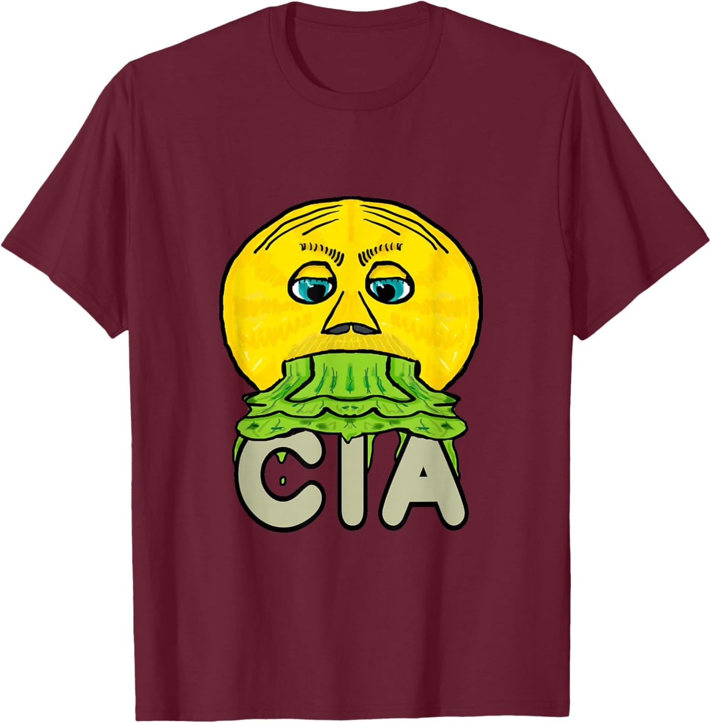 Lutte Contre la CIA T-Shirt - T-Shirt | Maroon