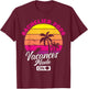Baccalauréat 2026 Cadeau Réussite Bac Vacances Sunset Plage T-Shirt - T-Shirt | Maroon