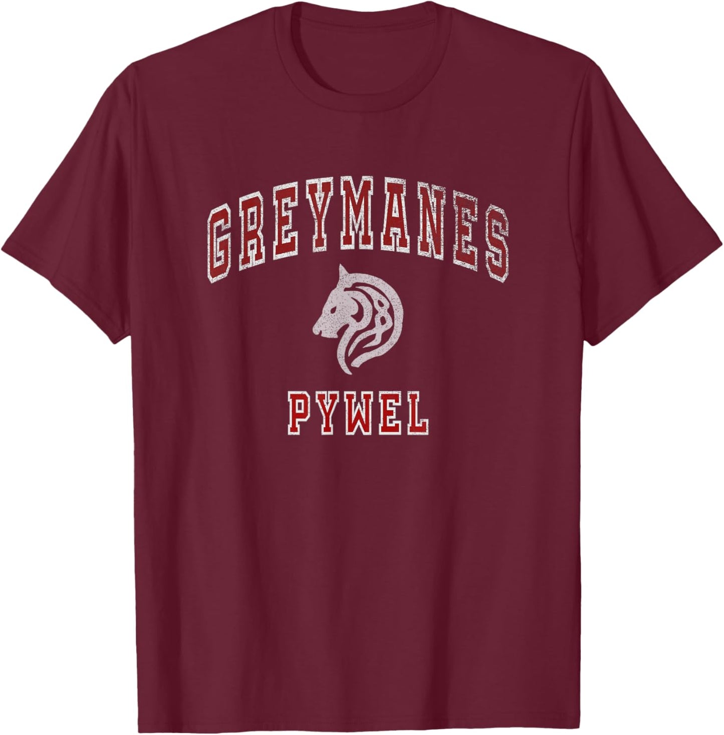 Distressed Greymanes Crimson Desert Pywel Funny Design T-Shirt - T-Shirt | Maroon