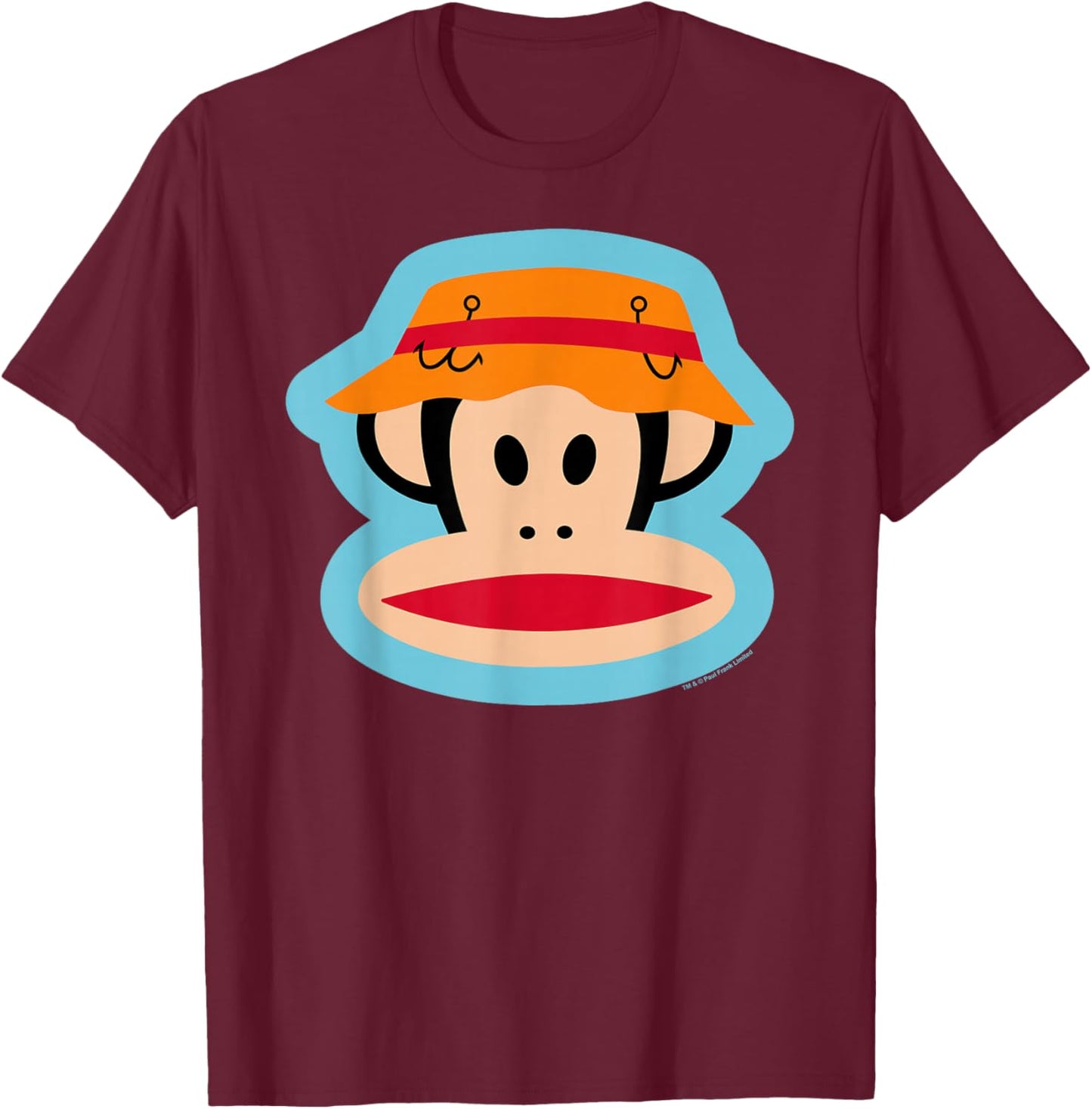 Paul Frank Angelhut Julius der AFFE T-Shirt - T-Shirt | Maroon