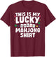 Funny Mahjong Design Women Mah Jongg Mahjong Player T-Shirt - T-Shirt | Maroon