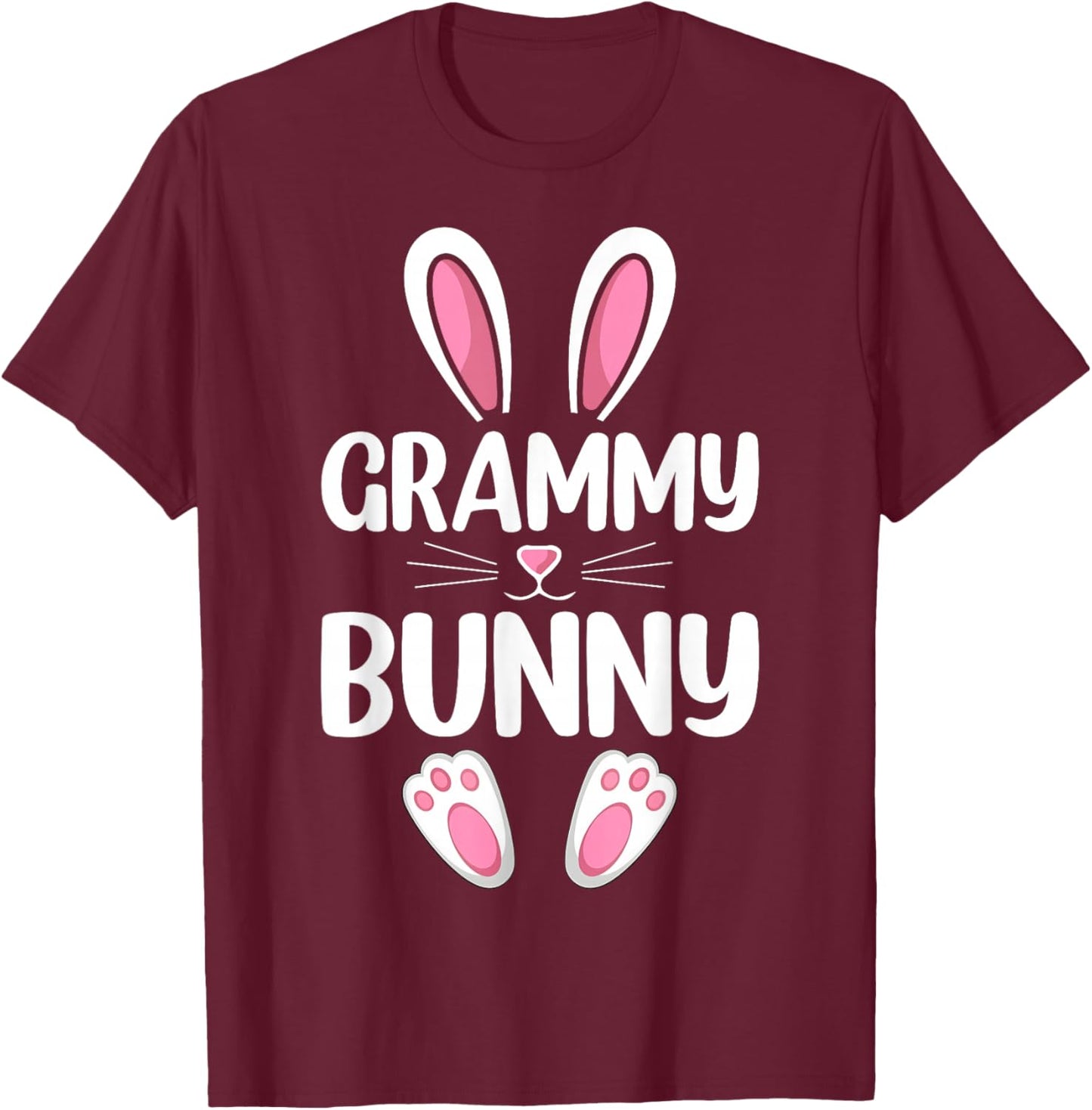 Grammy Bunny Matching Family Grammy Easter Day T-Shirt - T-Shirt | Maroon
