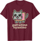 Gattatino Nyanino - Funny Cat Brainrot Gaming Slang Meme T-Shirt - T-Shirt | Maroon