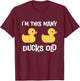 I'm This Many Ducks Old, Duck 2nd Birthday 2 Years Old Bday T-Shirt - T-Shirt | Maroon
