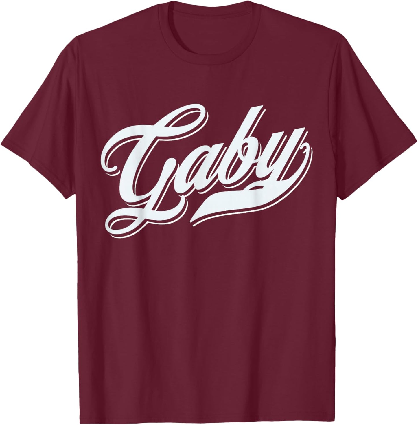 Boys Funny Gift Funny Name For Gaby T-Shirt - T-Shirt | Maroon