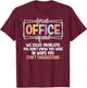 Front Office Squad Funny Front Office Team Office Crew T-Shirt - T-Shirt | Maroon