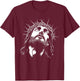 Crown of Thorns - Head of Jesus Christ T-Shirt - T-Shirt | Maroon