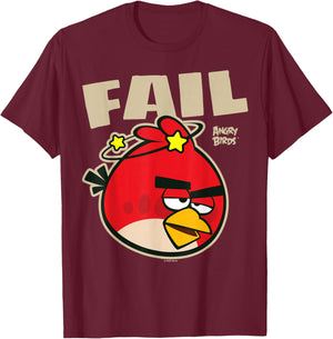 Angry Birds Red Fail T-Shirt - T-Shirt | Maroon