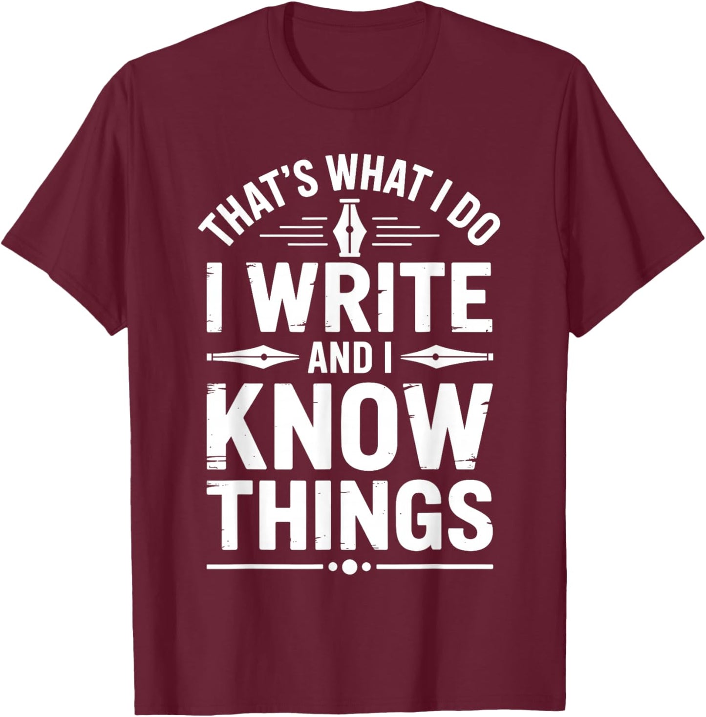 Funny Novelty Writer Art Women Author & Screenwriter T-Shirt - T-Shirt | Maroon