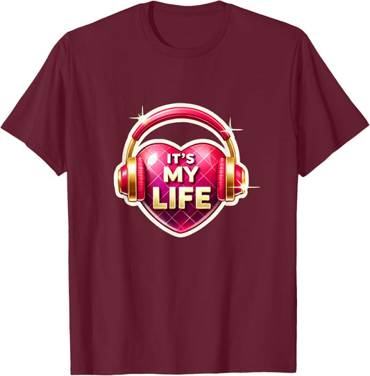 & Juliet My Life Musical Theatre Heart Musicals T-Shirt - T-Shirt | Maroon