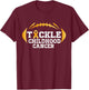 Childhood Tackle Football Childhood Cancer Awareness Women T-Shirt - T-Shirt | Maroon