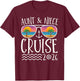 Aunt Niece Cruise Trip 2026 Summer Vacation Matching Family T-Shirt - T-Shirt | Maroon
