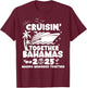 Cruisin' Together Bahamas Cruise 2025 Matching Family Cruise T-Shirt - T-Shirt | Maroon