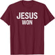 Jesus Won T-Shirt - T-Shirt | Maroon