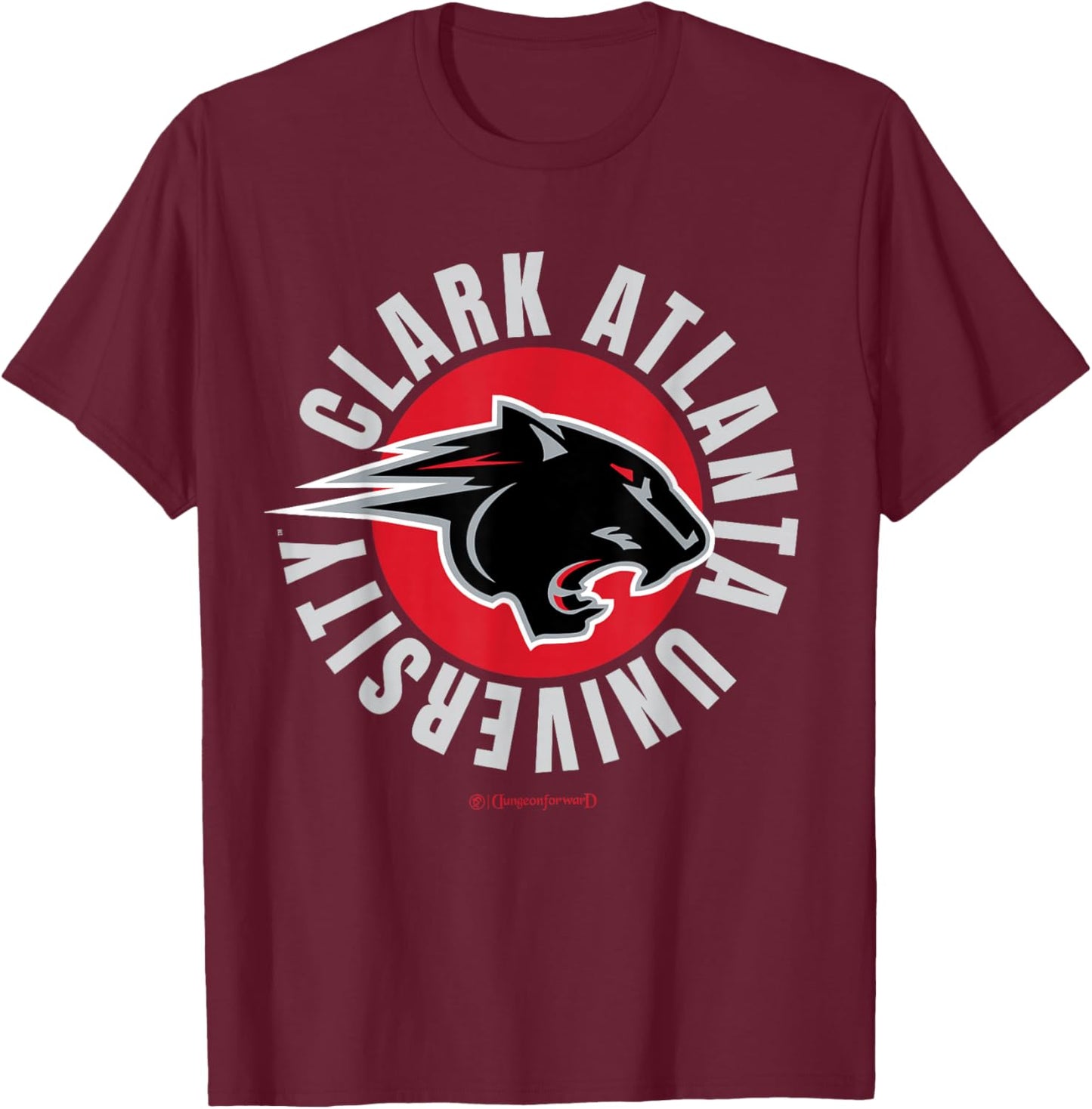 The Yard Essentials - Clark Atlanta University - Pure Circle T-Shirt - T-Shirt | Maroon