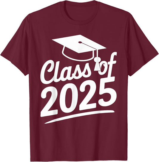 Graduation Class Of 2025 - Senior 2025 T-Shirt - T-Shirt | Maroon