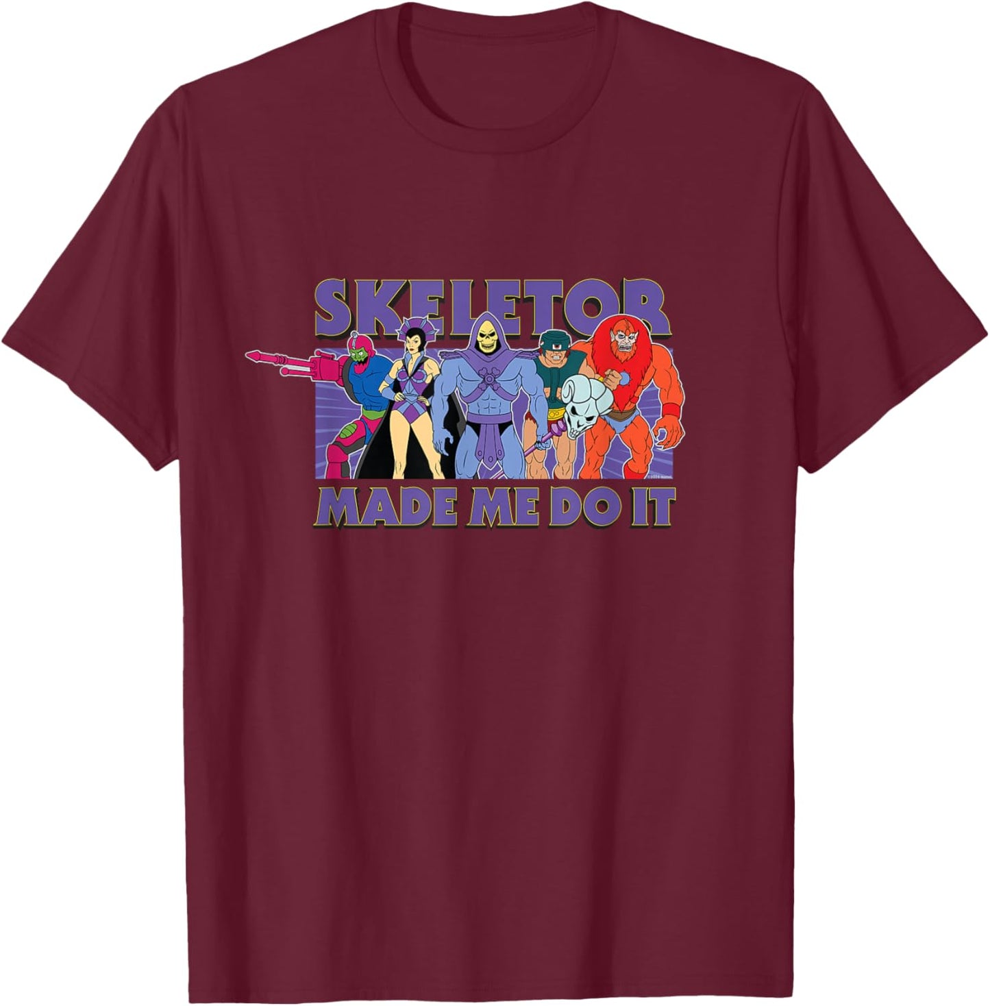 Masters of The Universe Skeletor hat Mich dazu gebracht T-Shirt - T-Shirt | Maroon
