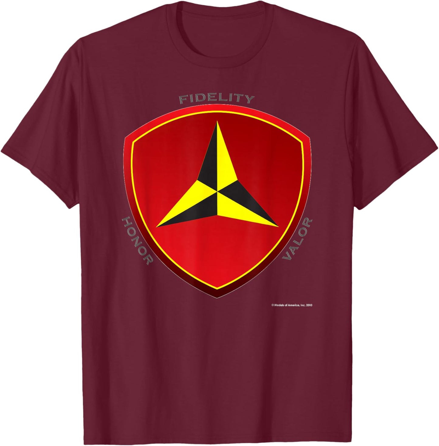 3rd Marine Division T-Shirt - T-Shirt | Maroon