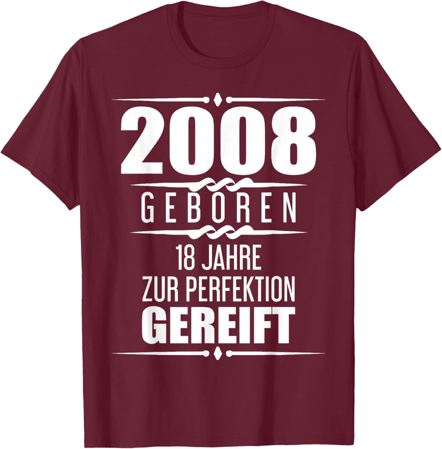 Funny 18 Years Saying Friend Gift 18th Birthday T-Shirt - T-Shirt | Maroon