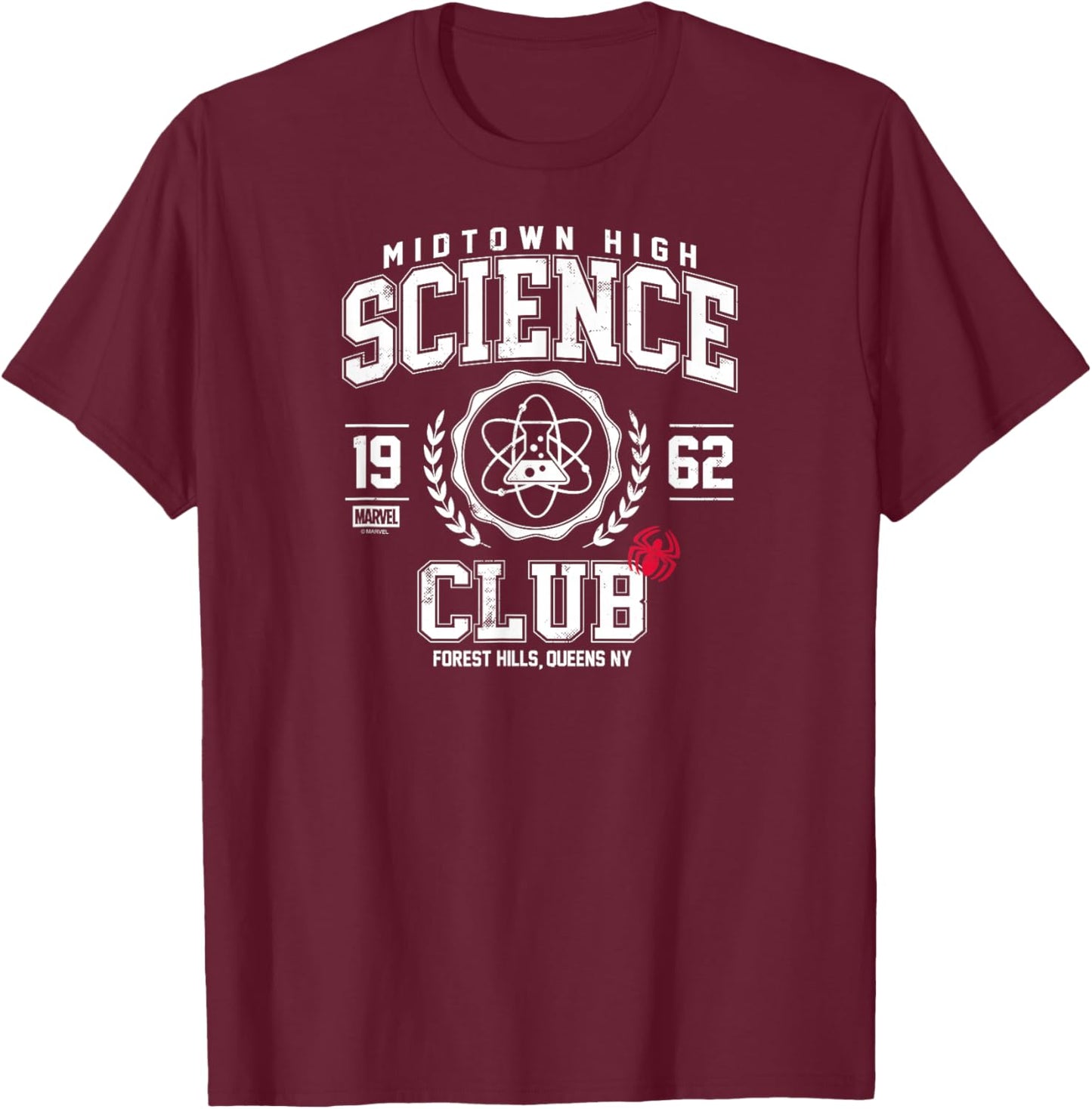 Spider-Man - Midtown High Science Club T-Shirt - T-Shirt | Maroon