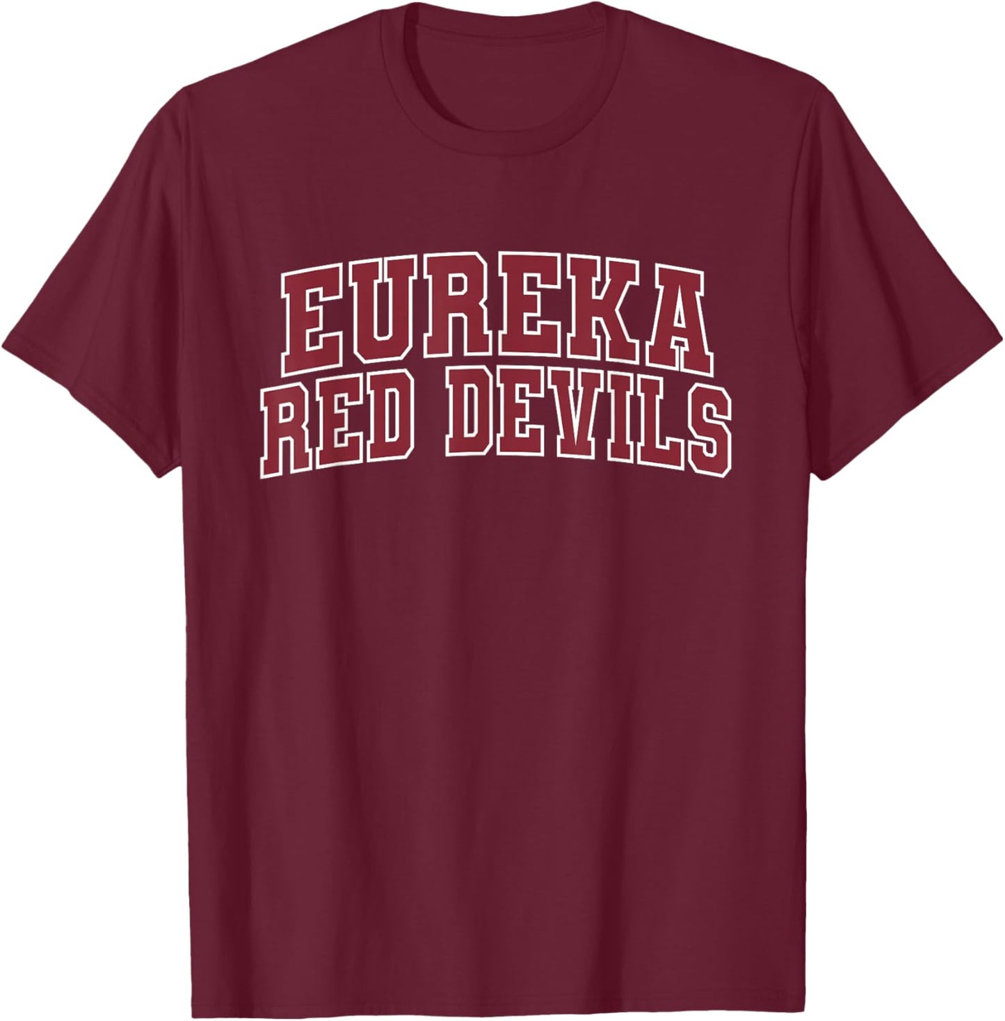 Eureka College Red Devils Apparel Sports Fan T-Shirt - T-Shirt | Maroon