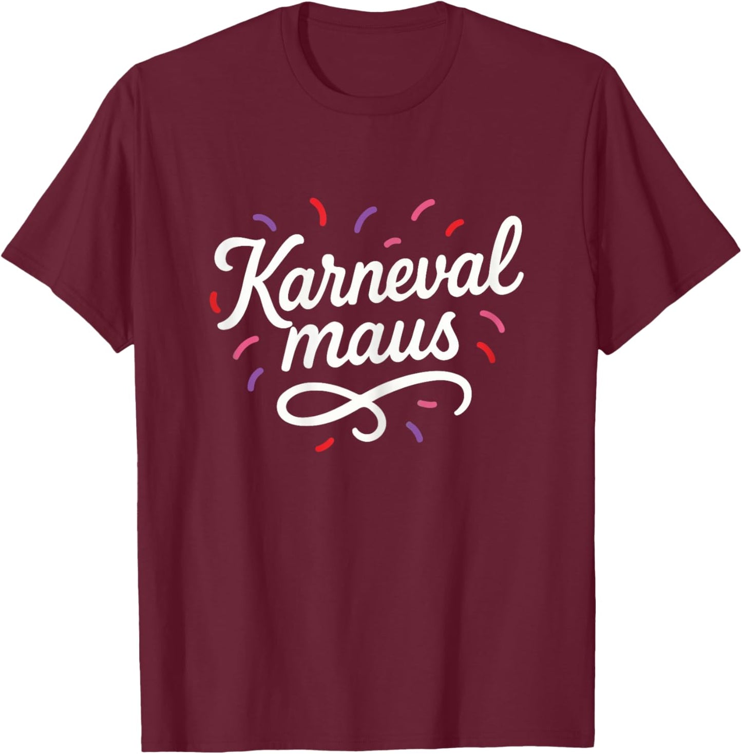 Carnival Mouse Carnival Party Outfit Carnival Fancy Dress T-Shirt - T-Shirt | Maroon