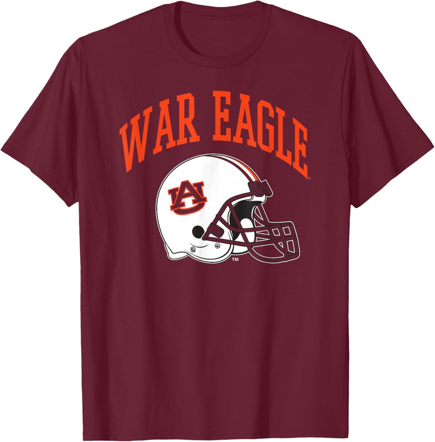 Auburn Tigers Football Helmet War Eagle Navy T-Shirt - T-Shirt | Maroon