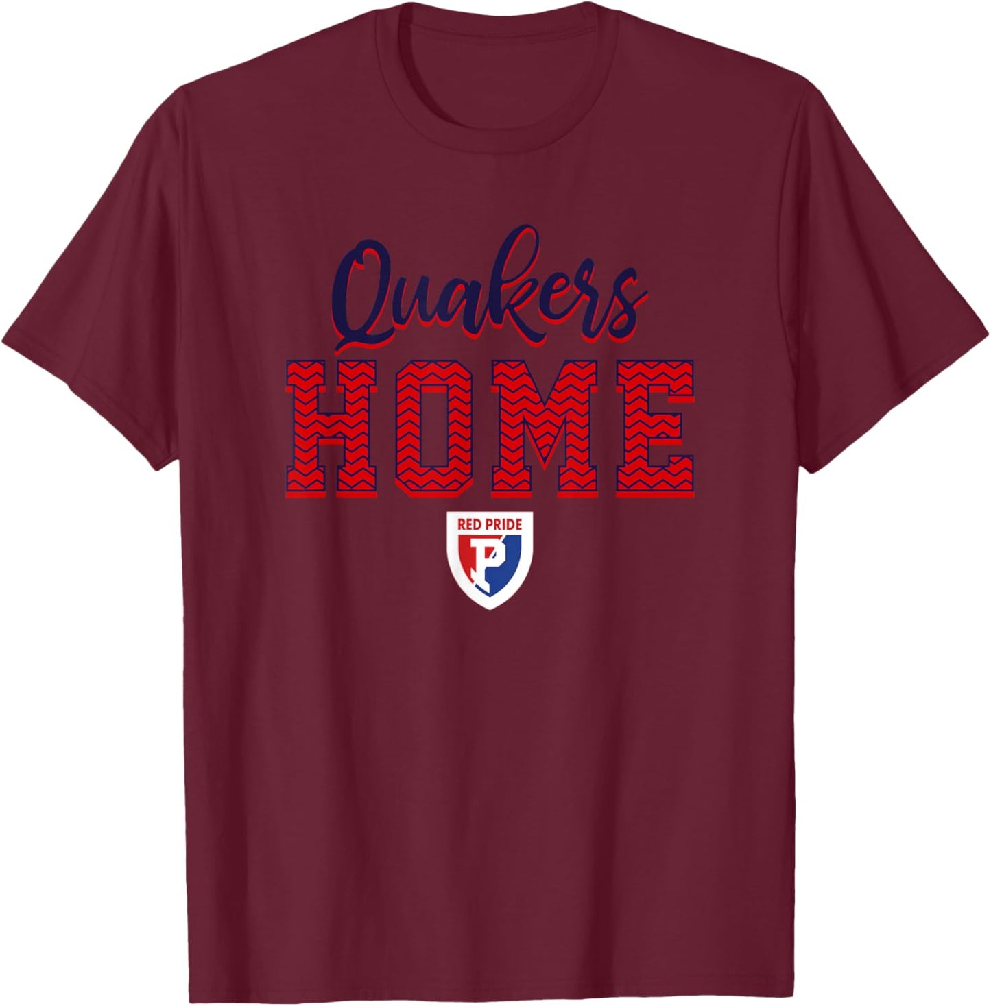 Plainfield Quakers Logo Home HS T-Shirt - T-Shirt | Maroon