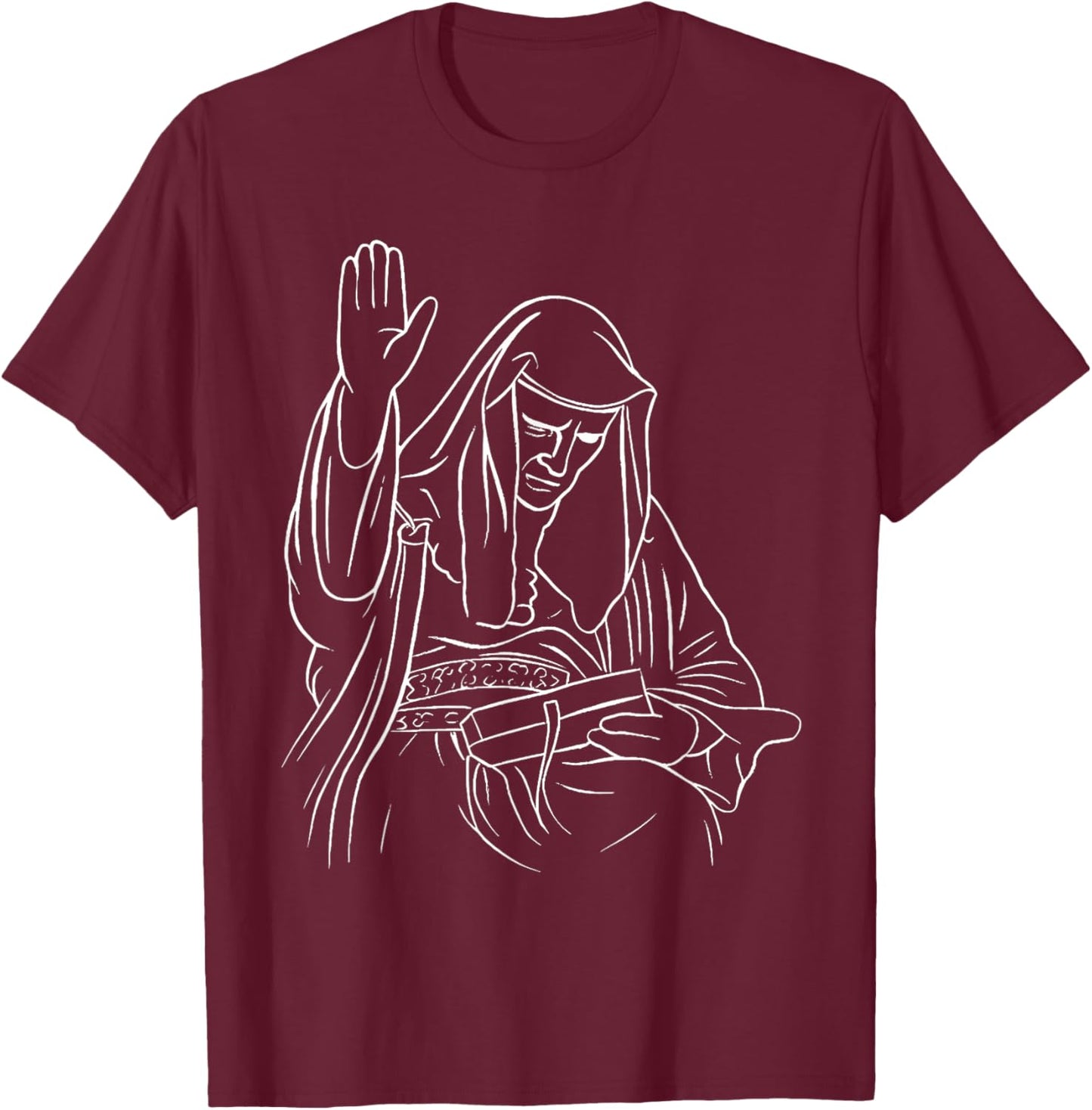 Sliver Mask King Baldwin IV Meme The Leper King Warrior T-Shirt - T-Shirt | Maroon