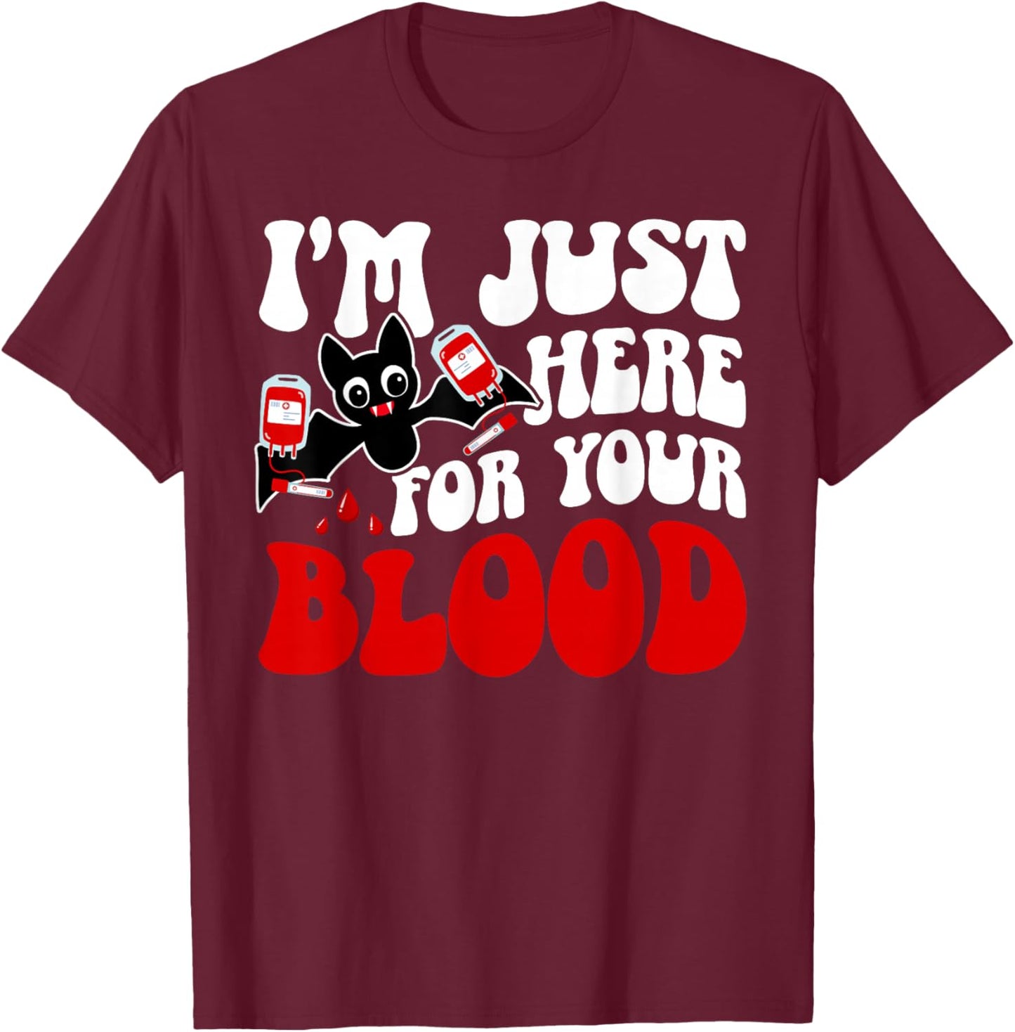 Phlebotomist Groovy Phlebotomy Phlebotomist T-Shirt - T-Shirt | Maroon