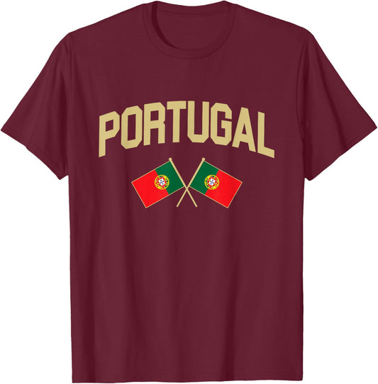 Portugal - Flag of Portugal - Classic T-Shirt - T-Shirt | Maroon