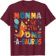 Nonna Of The One-A-Saurus 2Nd Birthday Dinosaur Party T-Shirt - T-Shirt | Maroon