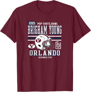 BYU Cougars Pop-Tarts Bowl 2025 Officially Licensed T-Shirt - T-Shirt | Maroon