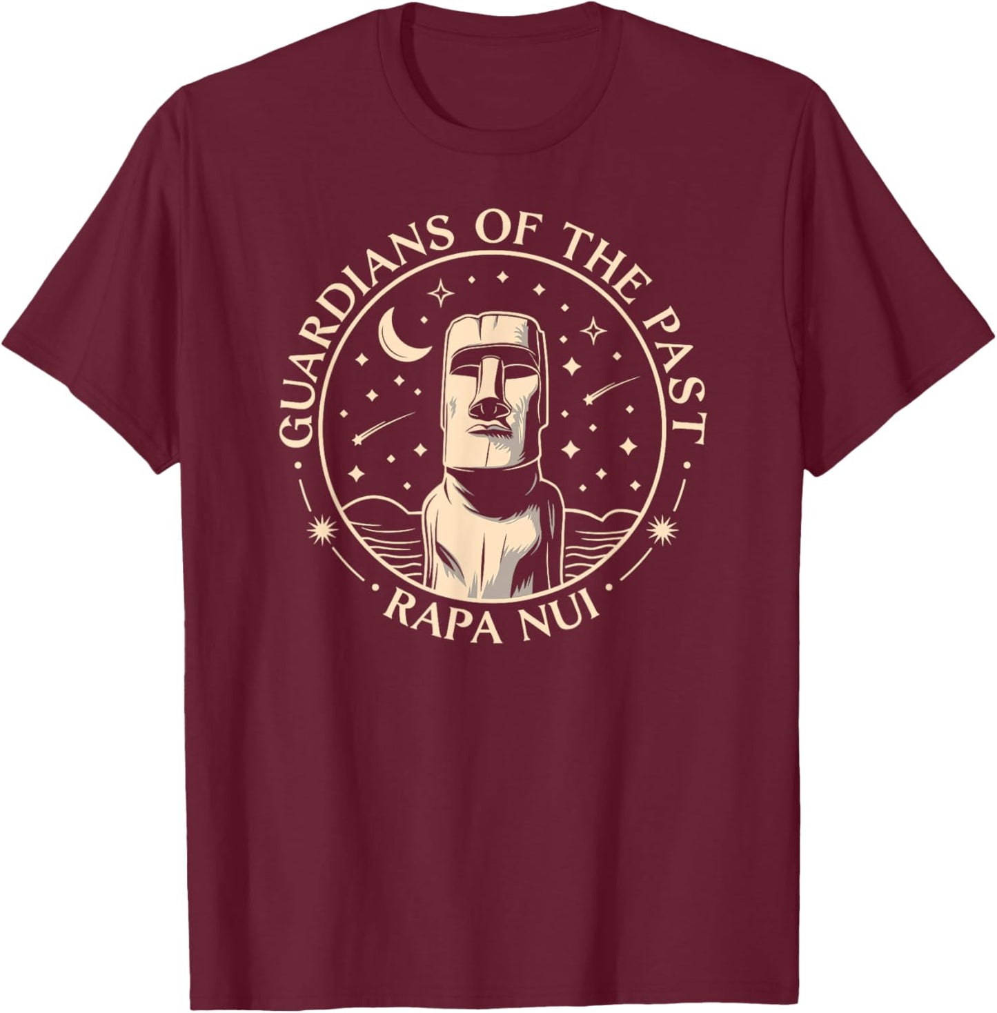 Les Gardiens du passé, Rapa Nui Fun Île de Pâques T-Shirt - T-Shirt | Maroon