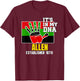 Allen, AU, Red, Black and Green HBCU T-Shirt - T-Shirt | Maroon