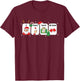 Christmas SLP Visuals - I Want Work All Done Holiday AAC T-Shirt - T-Shirt | Maroon