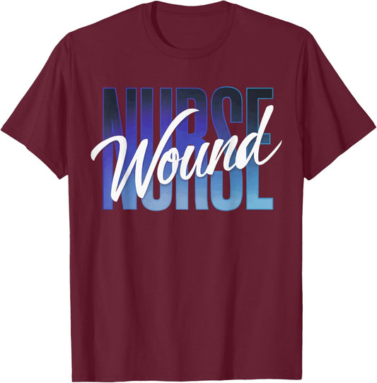 Wound Care Nurse Retro Wound Care Nursing T-Shirt - T-Shirt | Maroon