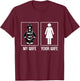 My Wife Your Wife Firefighter Husband Firefighting T-Shirt - T-Shirt | Maroon