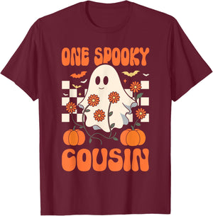 One Spooky Cousin Matching Family Halloween Costumes T-Shirt - T-Shirt | Maroon