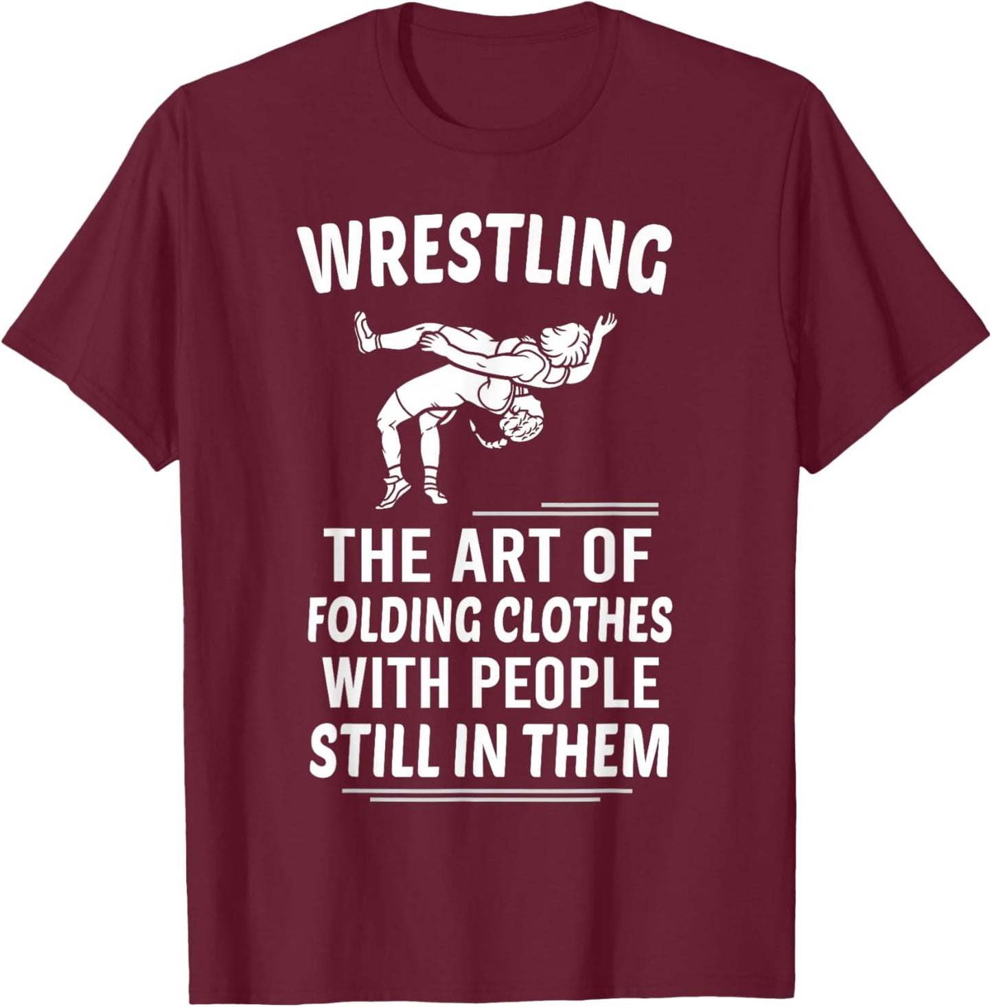 Funny Wrestling Definition Wrestler Girls Wrestling T-Shirt - T-Shirt | Maroon