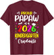 Proud Papaw Class of 2026 Kindergarten Graduate Kids T-Shirt - T-Shirt | Maroon