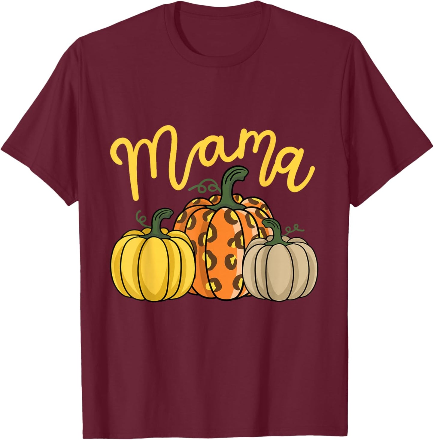 Mama and Mini Mommy and Me Matching Thanksgiving Adults T-Shirt - T-Shirt | Maroon