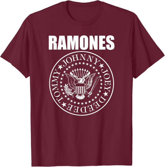 Ramones Seal 1974-1978 T-Shirt - T-Shirt | Maroon