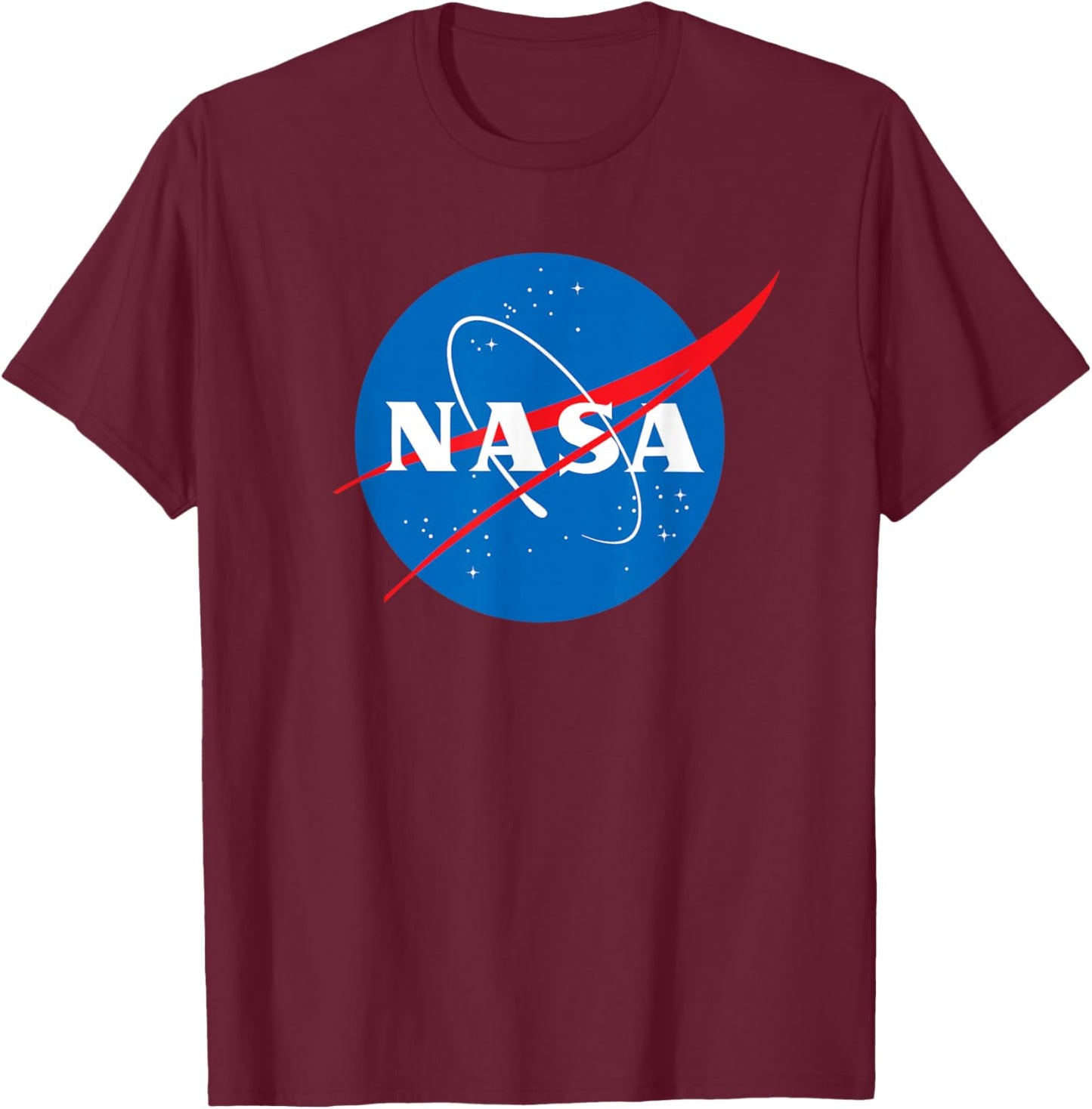 NASA Meatball Official Logo T-Shirt - T-Shirt | Maroon