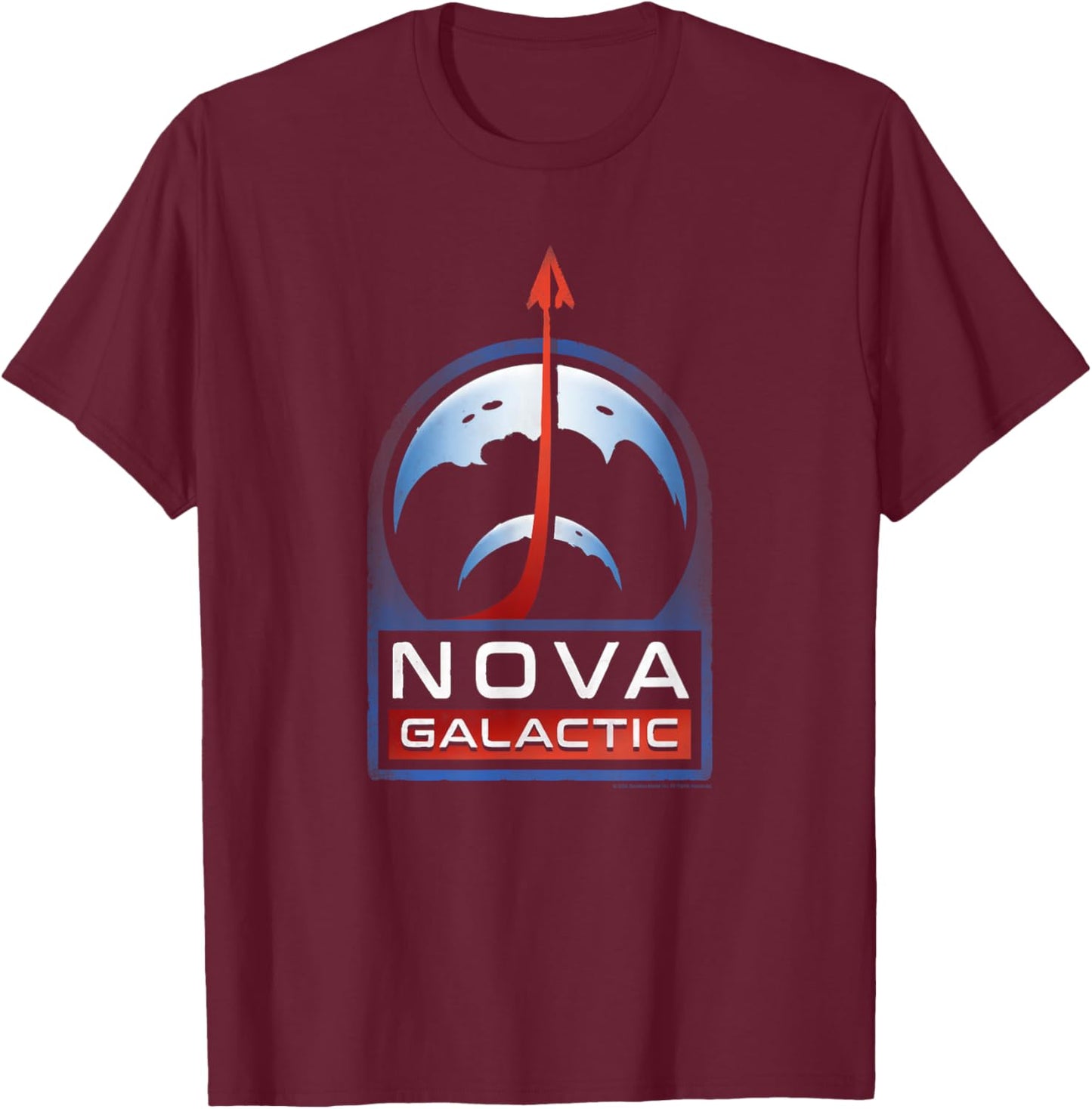 Starfield Nova Galactic Logo Video Game T-Shirt - T-Shirt | Maroon