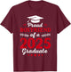 Proud Boyfriend Of a Class Of 2025 Graduate Graduation 2025 T-Shirt - T-Shirt | Maroon