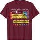 Periodic Table of Kittens Funny Cat Chemistry Funny Cat T-Shirt - T-Shirt | Maroon